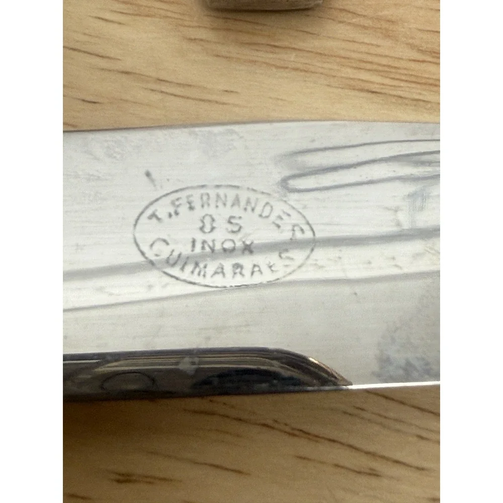 T.‎ Fernandes 85 inox Guimaraes Set Of 7 Knifes Portugal 2 Butter 5 Regular #AA